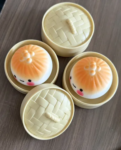 Squeeze Stress Relief Toy 3-Pack - Bun Shape Slow Rebound Squishy Toy for Anxiety Relief - Soft PU Foam Decompression Toy - 5cm (3-Pack)