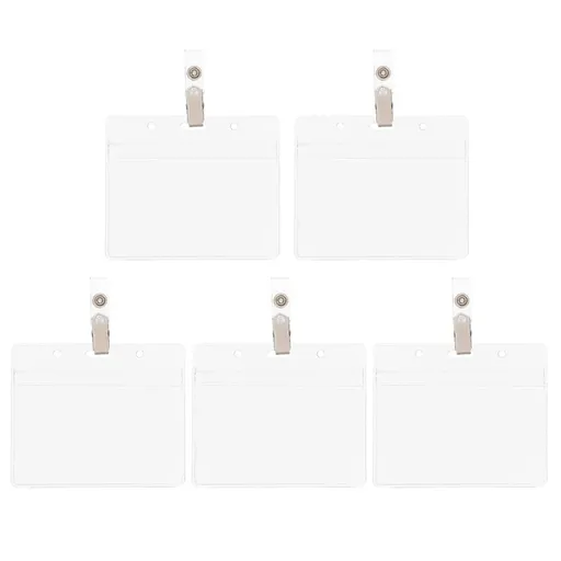 5 Sets Transparent PVC Card Holders, Protective Credit Card Sleeves, Clear Card Covers for ID, , Business Cards