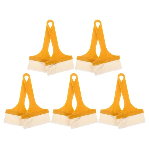 Kitchen Basting Brush, 10Pcs, Yellow Plastic, for Bbq, Baking, and Cooking