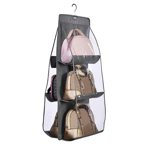 Purses Hanger Hanging Handbag Organizer Bags Storage Holder for Closet with 6 Larger Pockets large capacity