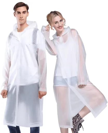 Raincoat - Portable Windbreaker - Professional waterproof windbreaker - emergency raincoat - Ergonomic windbreaker - raincoat - rain - Rainproof - Water-repellent - Foldable - Outdoor - women's men's raincoat - for Daily Use / Travel / Camping - 1 pi