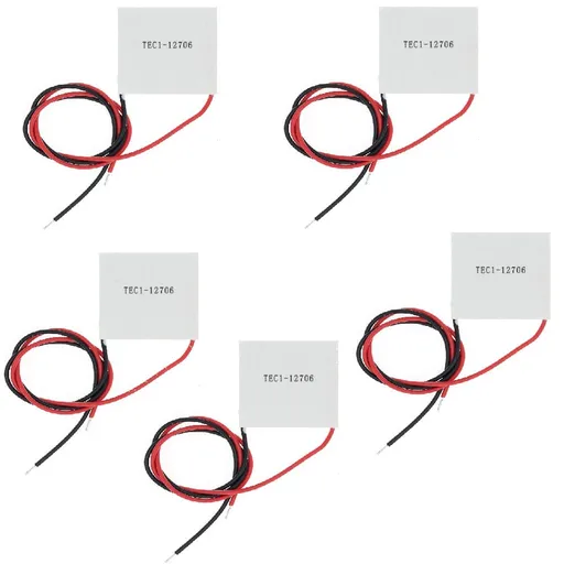 5pcs TEC1-12706 40 x 40MM 12V 60W Heatsink Thermoelectric Cooler Cooling Peltier Plate Module