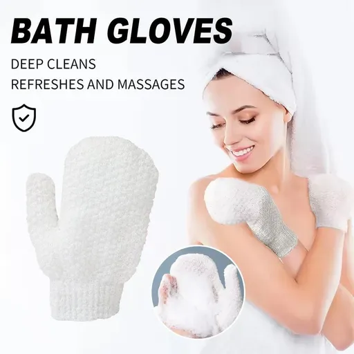 Bath Gloves Exfoliating Scrubbing Mitt Shower Cleaning Body Wash Supplies