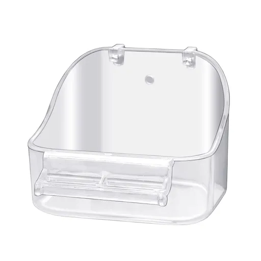 Acrylic Hanging Bird Bath Bird Caged Parrot Bathing Tub, Bird Cage Accessory Bathing Tub Bath (1PCS Transparent)