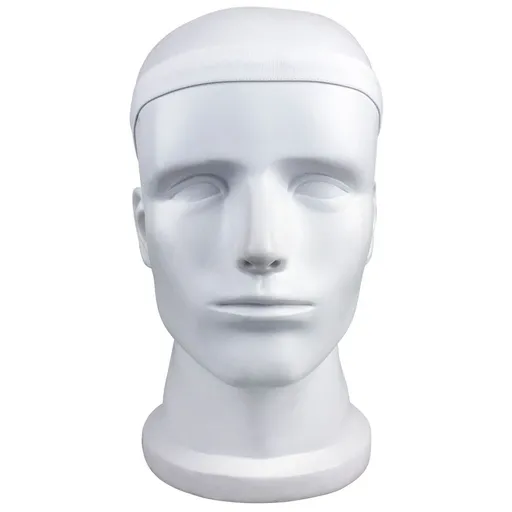 Sports Headband with Non-Slip Silicone Strip Stretch Running Yoga Fitness Sweatband - White
