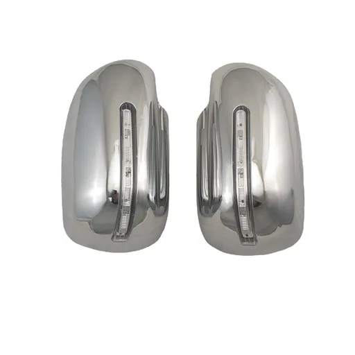 Car Accessorie Door Rearview Mirror Covers with Light Fit for 2008-2014 Auto Parts Chrome Door Side Mirror Cov