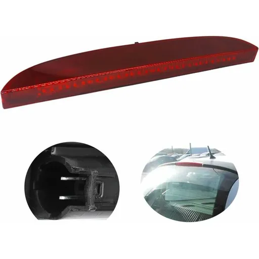 Third Brake Light For Clio 2, High 3Rd Rear Brake Light Renault Clio Ii 1998-2006 7700410753 (Red)
