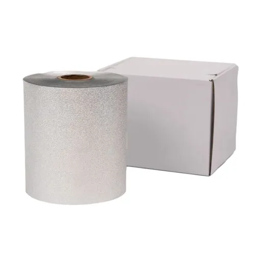 100m Hair Foil, Embossed Silver
