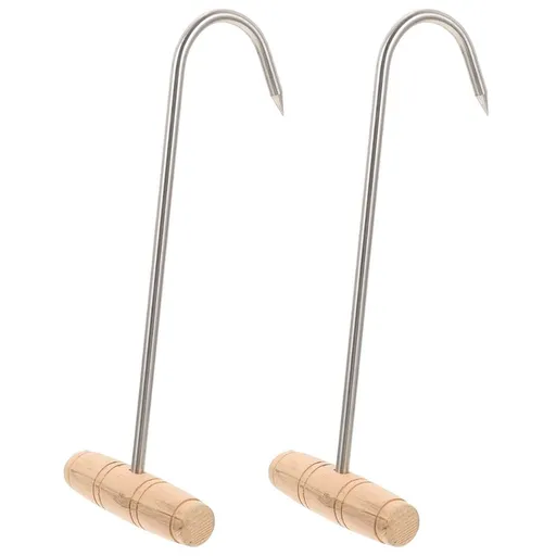 T-shaped meat processing hook, 2 pieces, 11 inch heavy-duty