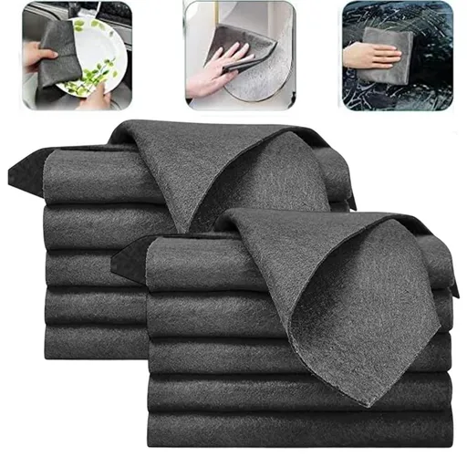 5/10/15 PCS Thickened Magic Cleaning Cloth,Streak-Free Microfiber, 8x Absorption Lint-Resistant Reusable for Car/Glass/Mirror