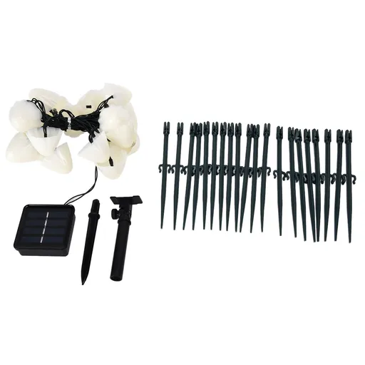 Solar Light String Waterproof Outdoor Garden Landscape Light 20LEDs 8 Lighting ModesColorful Light