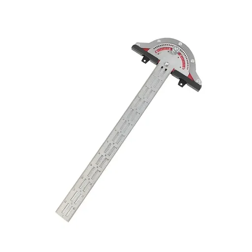 Woodworking Edge Ruler Protractor Angle Measuring Tool Carpenter - 15 inch