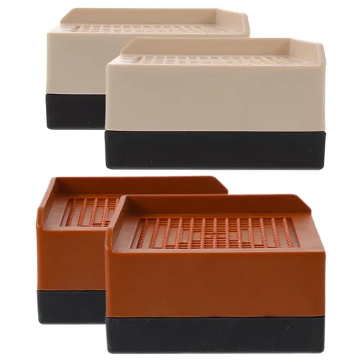 4pcs Bed Furniture Risers Heavy Duty Plastic Lifts for Beds and Legs