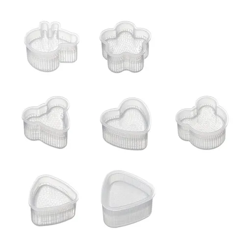 7Pcs Sushi Ball Mold Cartoon Style Food Grade PP Easy Operation Widely Used Sushi Mold for Household Bar DIY