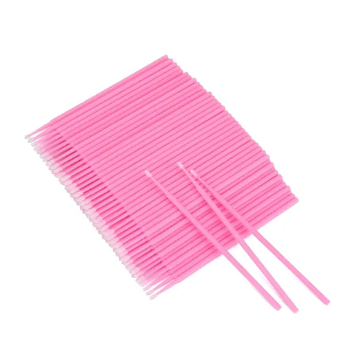 500PCS Cotton Swabs, Disposable Micro Applicators Brush for Makeup and Personal Care Cosmetic Brush, Micro Swabs for Eyelash Extensions, Nails, Eyeliner (Head Diameter: 2.0mm)