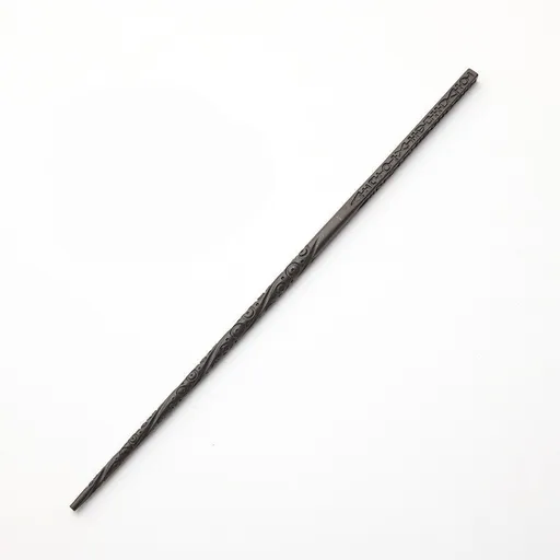 Vintage Rough Texture Resin Wizard Wand With Metal Inner Core, Adventurous Character Cosplay Decor, Style 22