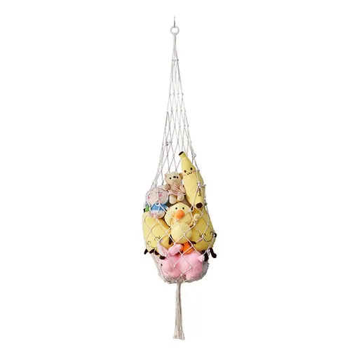 Novel Stuffed Animal Net or Toy Display Perfect for The Tiny Space in Corner,Wall Ceiling Hanging Net, Stuffies Animal Storage for Kid Room Bedroom Playroom Decor