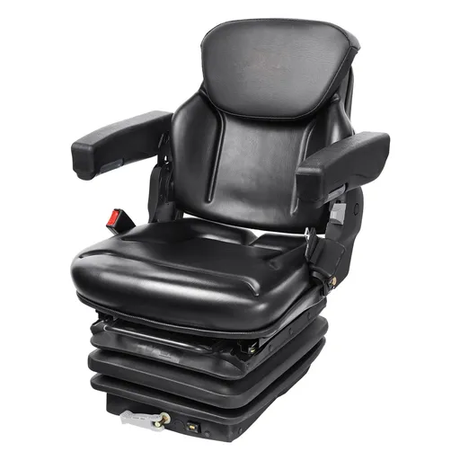 Universal Forklift Seat Adjustable Tractor Seat with Seatbelt Armrests
