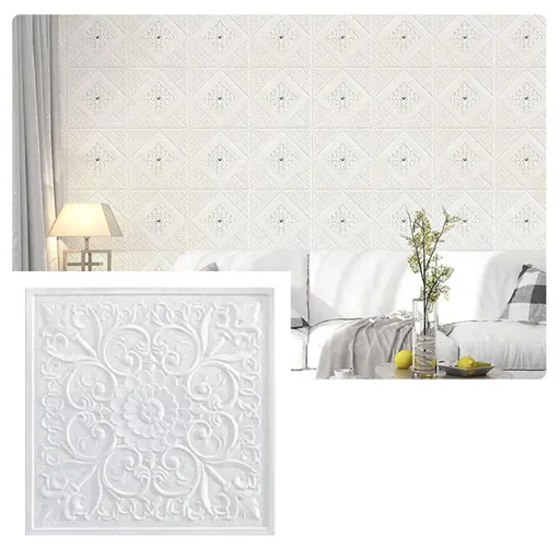 3D Foam Brick Wall Sticker Self-adhesive 35x35cm Home Decoration