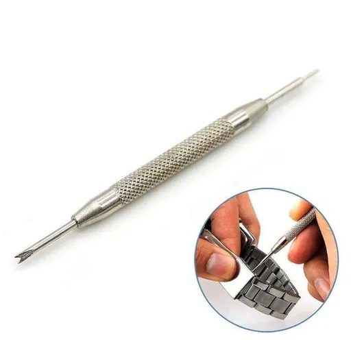 Watch Pin Tool for Easy Strap Replacement and Adjustment, Silver