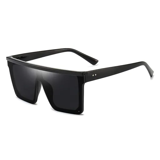 Oversized Square Sunglasses Siamese Rimless Sunglasses for Women Men Flat Lens UV400 Protection Square Rimless