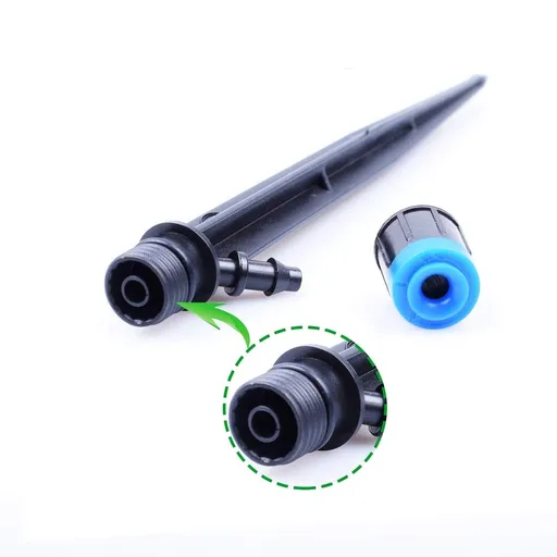 Irrigation drip head, micro spray adjustable 360 degree full circular water flow bubble nozzle, suitable for gardens