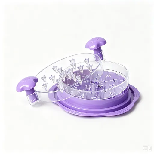 Time‑Saving Poultry Processing Gadget,Purple Interlayer Chicken Breast Shredder,Hand‑Crank Kitchen Utensil,Christmas Halloween Daily Home Cooking Gift