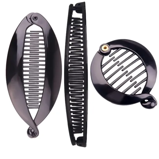 for Thick Fine Hair Clip for Women Girls Fishtail Hair Clip Ponytail Holder Clips for Women Girls Banana Combs-3pcs