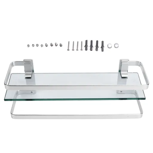Bathroom Shelf Exquisite Convenient Bathroom Wall Organizer with Installation Accessories for Bathroom Kitchen Bedroom