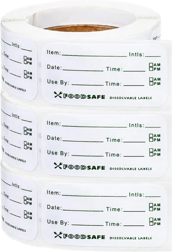Freezer Labels Writable - 900 Pieces Freezer Stickers Writable - labels - food date labels - freezer stickers - removable freezer labels - Freezer Labels - Freezer Containers - Shelf life labels
