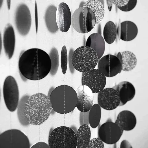 4PCS Paper Circle Dots Garland Hanging Circle Paper for Wedding Birthday Baby Shower Halloween Thanksgiving Party Decorations