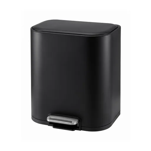 Cefito 20L Trash Bin Steel Pedal Bins Soft Close Kitchen Rubbish Waste Can Black