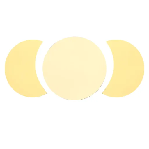 Acrylic Mirror Wall Sticker Sun Half Moon Shape Decorative Background Decal for Home UseGold