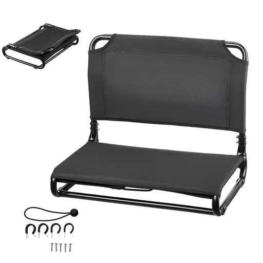 Kayak Seat, Folding Kayak Seat with Comfortable Back Support, Aluminum Alloy Frame & 600D Oxford Fabric, Easy Assembly for Paddling, Fishing and Recreational Kayaking