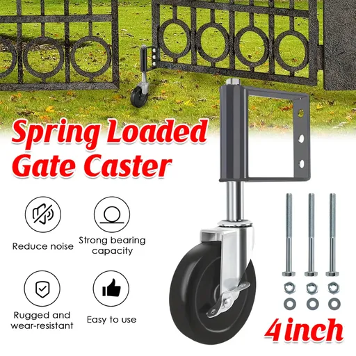 4 Inch Wheels Black Metal Pulleys Swivel Wheels Door Wheels Casters Heavy Duty