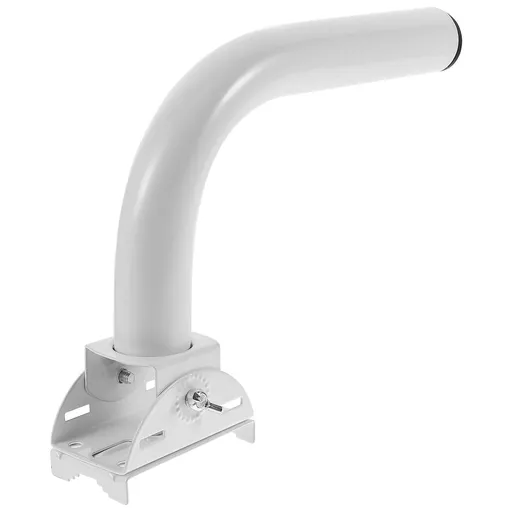 Adjustable Antenna Mount White Iron Wall-Mounted Bracket for Easy Install