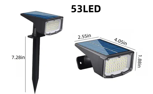 Solar Spot Lights Outdoor Waterproof 4 Pack IP65, LED 3 Lighting Modes Spotlights for Yard Garden House Garage Pathway