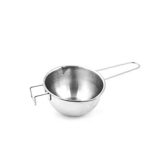 Stainless Steel Chocolate Melting Pot | 1-Piece Double Boiler Bowl for Baking & Candy Making | 9.25x4.53x2.56in Metal Wax Melter | Even Heat Distribution | Easy to Clean | Kitchen & DIY Use