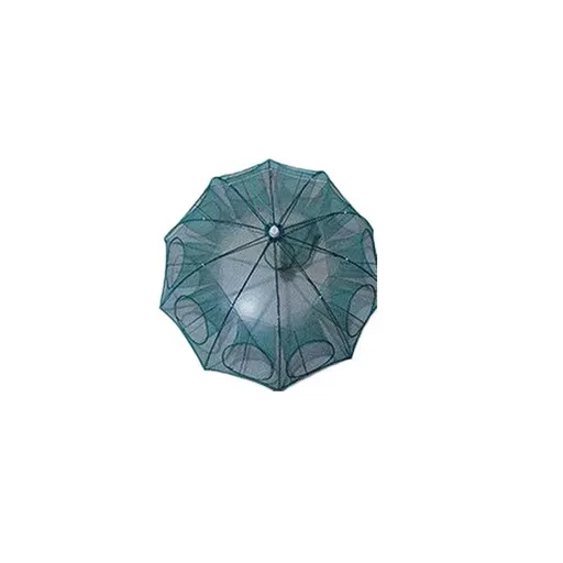 Large Fishing Net Fish Crab Yabbie Trap Minnow Crawfish Shrimp Cage Net Foldable - 10 Side 10 Holes