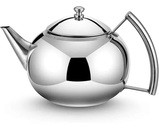 Teapot with Infuser - Stainless Steel - 2 Liter Kettle