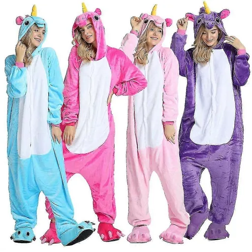 Pegasus Clothing Unicorn Pajamas Kigurumi Jumpsuit Pink Rose XL