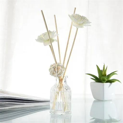 Reed Diffuser Set with Sticks,Vanilla Scent Oil for Bedroom Office Gym and Stress Relief, Home Fragrance Products (50 Ml / 1.7 Oz)