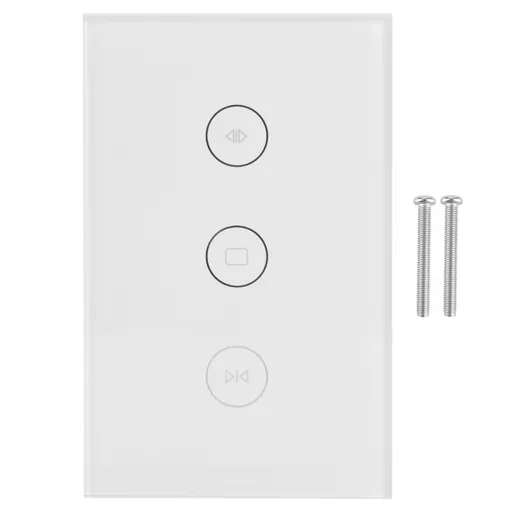 WiFi Curtain Switch Smart Touch Switch Wireless Remote Control Window Switch US 100‑240V