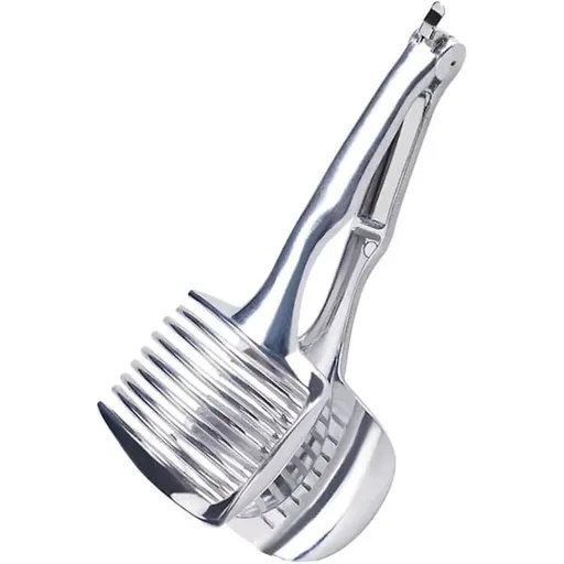 Tomato Cutter Lemon Cutter Multifunctional Fruit Cutter Tool Handheld Round Fruit Tongs Onion Holder Vegetable Cutter