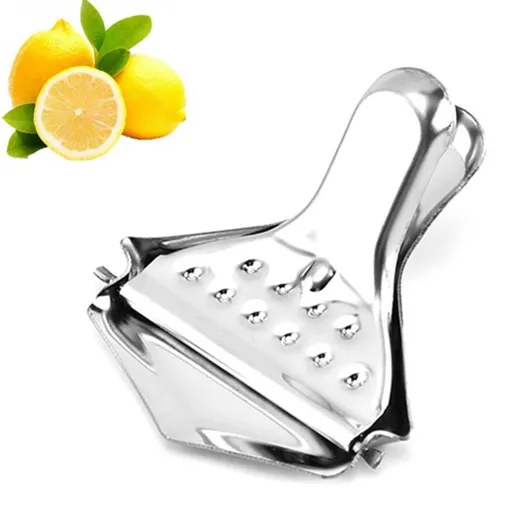 Lemon Lime Slice Squeezer Set, Manual Citrus Press Juicer, Stainless Steel Orange Hand Squeezers Presses n Acrylic
