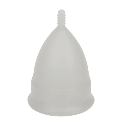 2PCS Reusable Medical Grade Silicone Menstrual Cup(XS Size) & 2PCS Matching Sterilizer Box - Microwave Safe Disinfector Case, Heat Resistant 130°C (White Set)