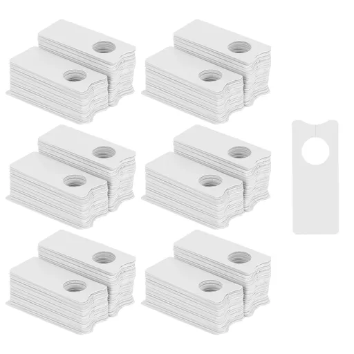 600Pcs Plant Label Waterproof White PVC Flower Hanging Marker Tag for Garden Courtyard