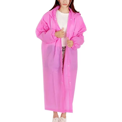 Set of 3 EVA Rain Ponchos for Adults, Emergency in Wet Weather