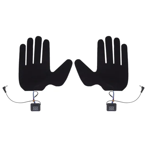 2Pcs Electric Heating Gloves Pads 5 Finger Glove Heating Sheet with 3 Adjuatable Gears for Skiing Cycling