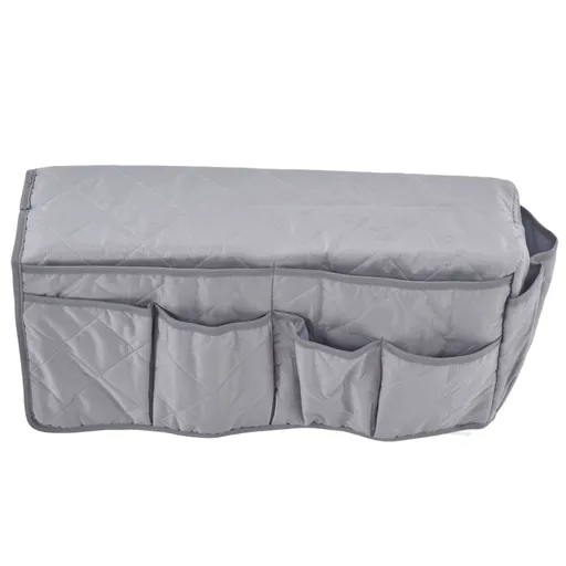 Couch Remote Holder Pocket Design Dustproof Waterproof Reasonable Layout Sofa Armrest OrganizersGrey